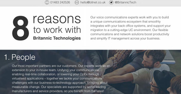 8 Reasons to work with Britannic Technologies
