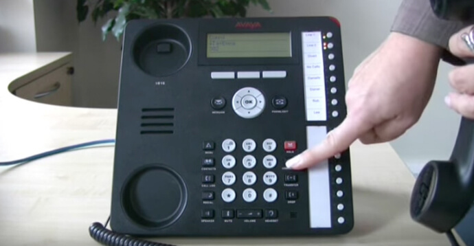 Setting up a conference call - Avaya IP Office 1616 series telephone