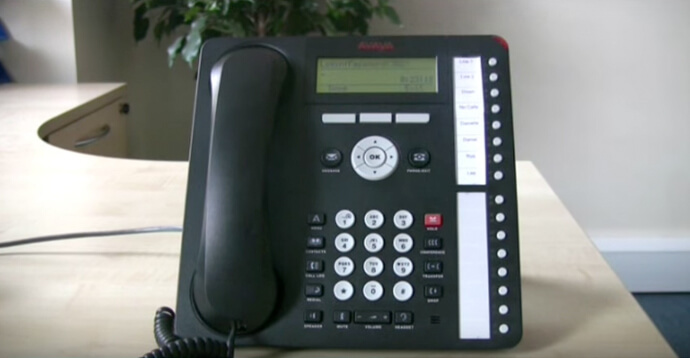 Logging on and off - Avaya IP Office 1616 series telephone