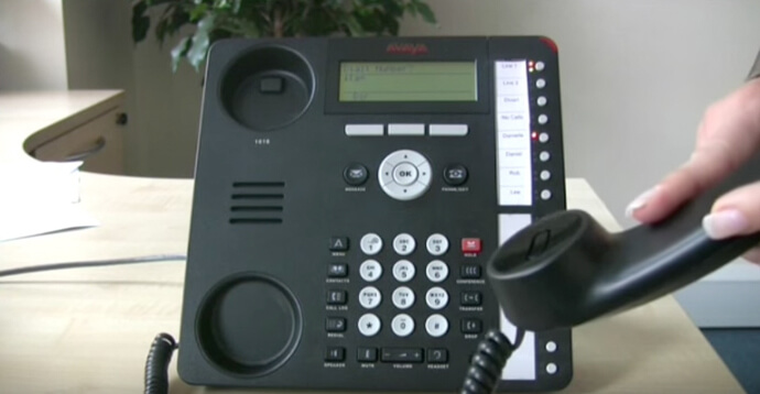 Muting a call - Avaya IP Office 1616 series telephone