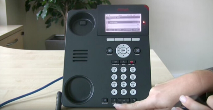 Muting a call - Avaya IP Office 96 series telephone