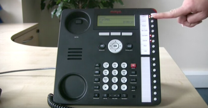 Putting a call on hold - Avaya IP Office 1616 series telephone