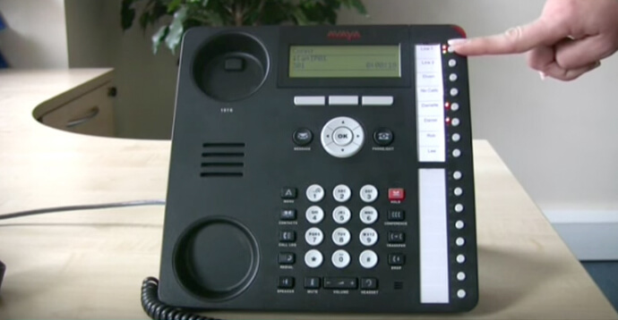 Britannic: Putting a call on hold Avaya IP Office 1616