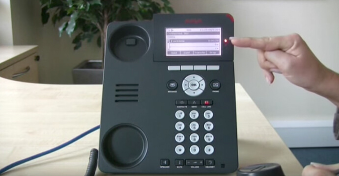 Britannic: Putting a call on hold Avaya IP Office 96 series