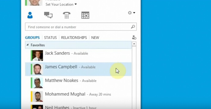 Skype for Business: Ability to see presences