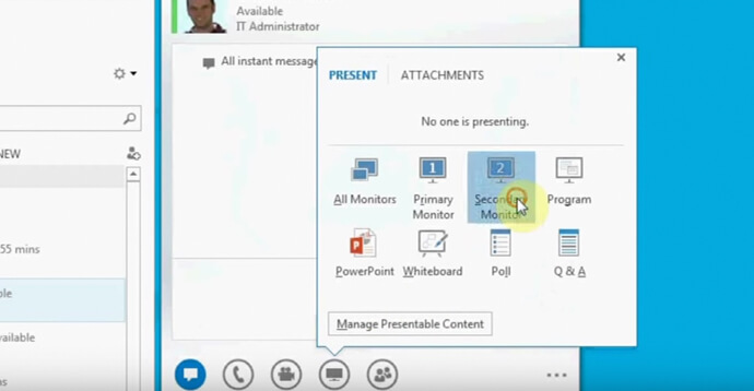 Skype for Business: Ability to share desktop