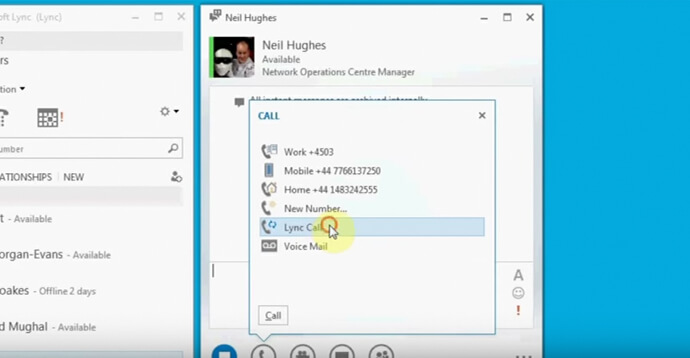 Skype for Business: Initiate an Ad Hoc Audio Meeting with Multiple Users