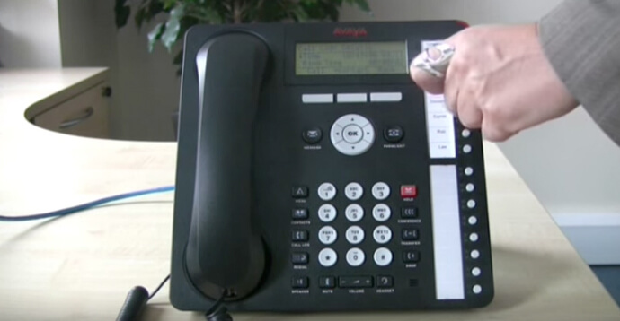 Using call log - Avaya IP Office 1616 series telephone