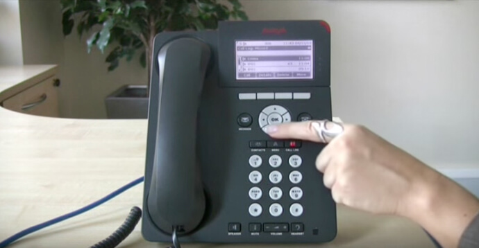 Using the call log function - Avaya IP Office 96 series telephone