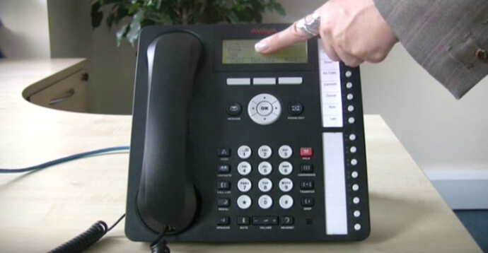 Using the directory - Avaya IP Office 1616 series telephone