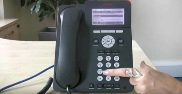 Using the directory - Avaya IP Office 96 series telephone